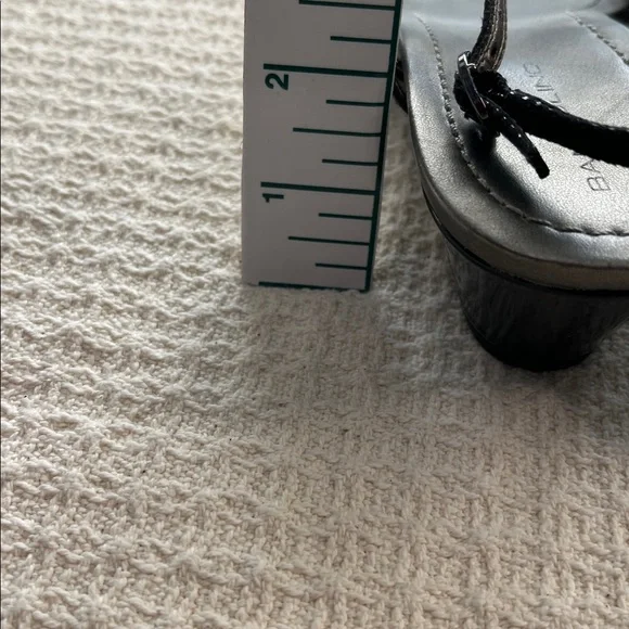 Bandolino glitter circles dressy sandal, with black patent wedge heel, classic - Picture 13 of 16